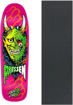Santa Cruz Skateboard Deck Dressen Hannya Mask 9.3" x 32.36" with Grip
