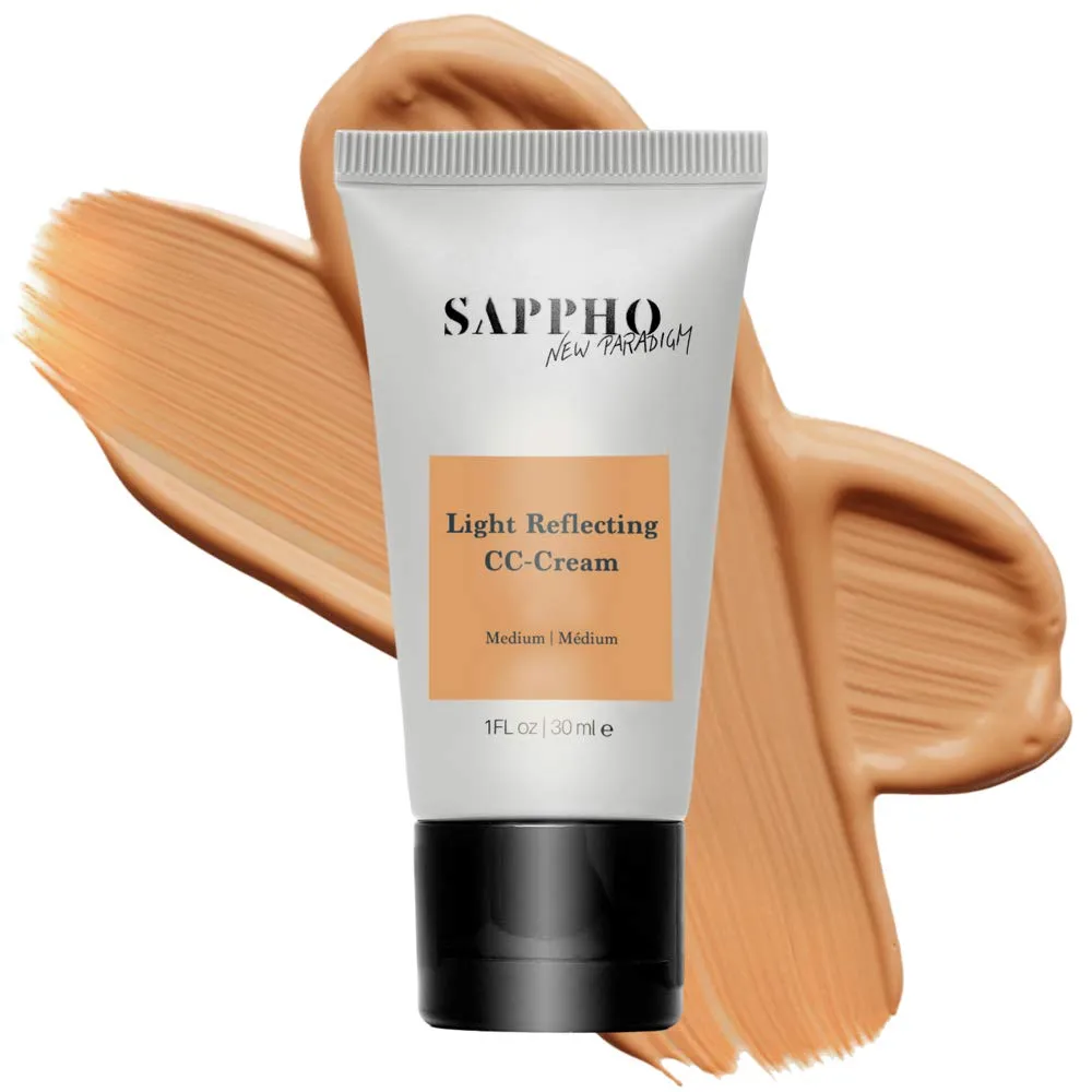 SAPPHO New Paradigm - Organic Light Reflecting CC Cream | Clean, Vegan, Cruelty-Free Makeup (Medium)