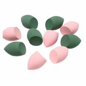 SBTRKT 10 PCS Cosmetic Puff Set Makeup Sponges Foundation Women Powder Puff Makeup Tools Cheap Make Up Blender (Color : Purple and DarkGreen)