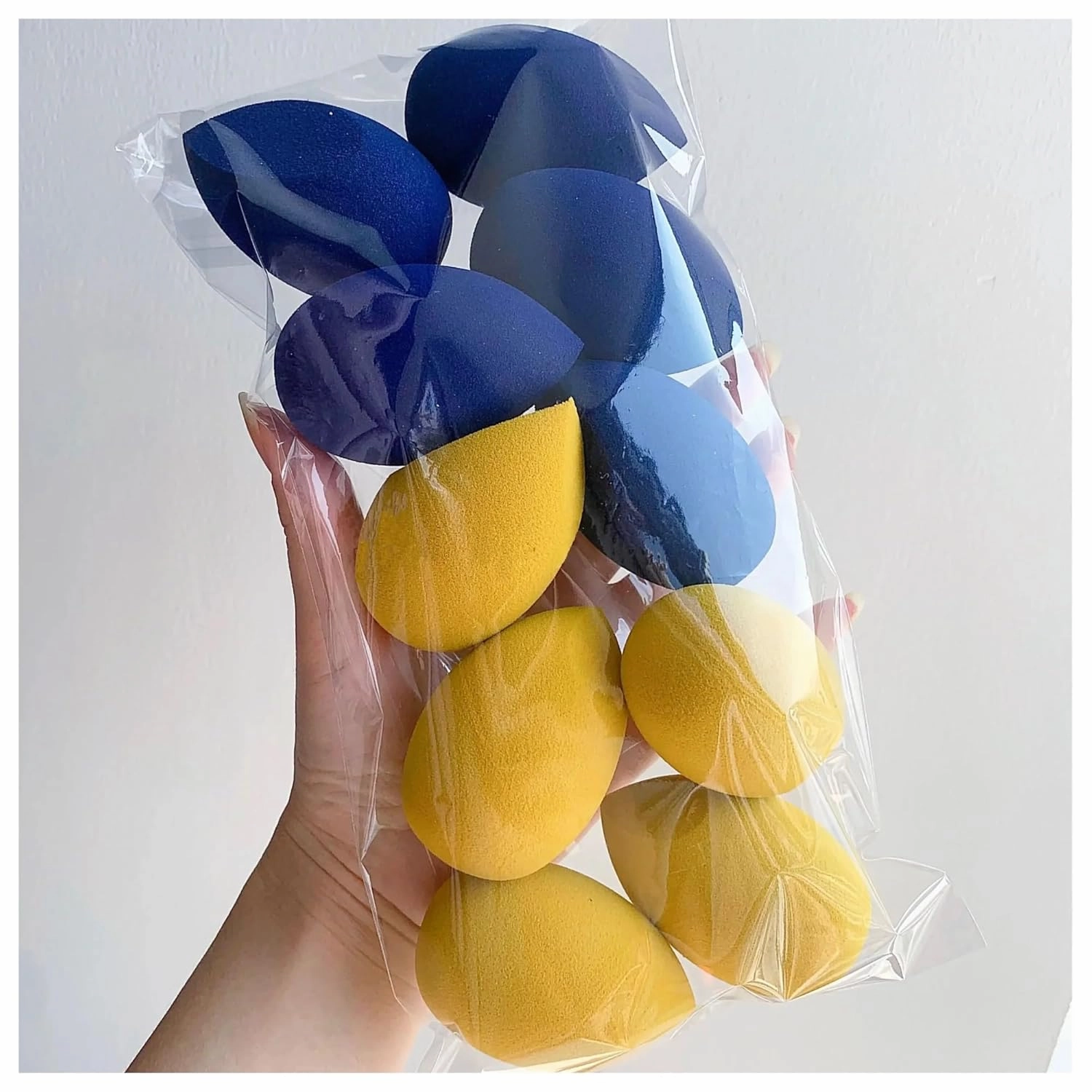 SBTRKT 10 PCS Cosmetic Puff Set Makeup Sponges Foundation Women Powder Puff Makeup Tools Cheap Make Up Blender (Color : Purple and DarkGreen)