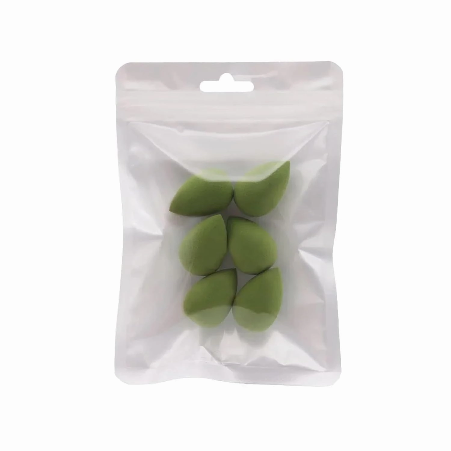 SBTRKT 4/6Pcs Make Up Blender Cosmetic Puff Foundation Powder Sponge Beauty Tools Bevel Cut Makeup Sponge Makeup Accessories (Color : Mini-6Pcs Green)