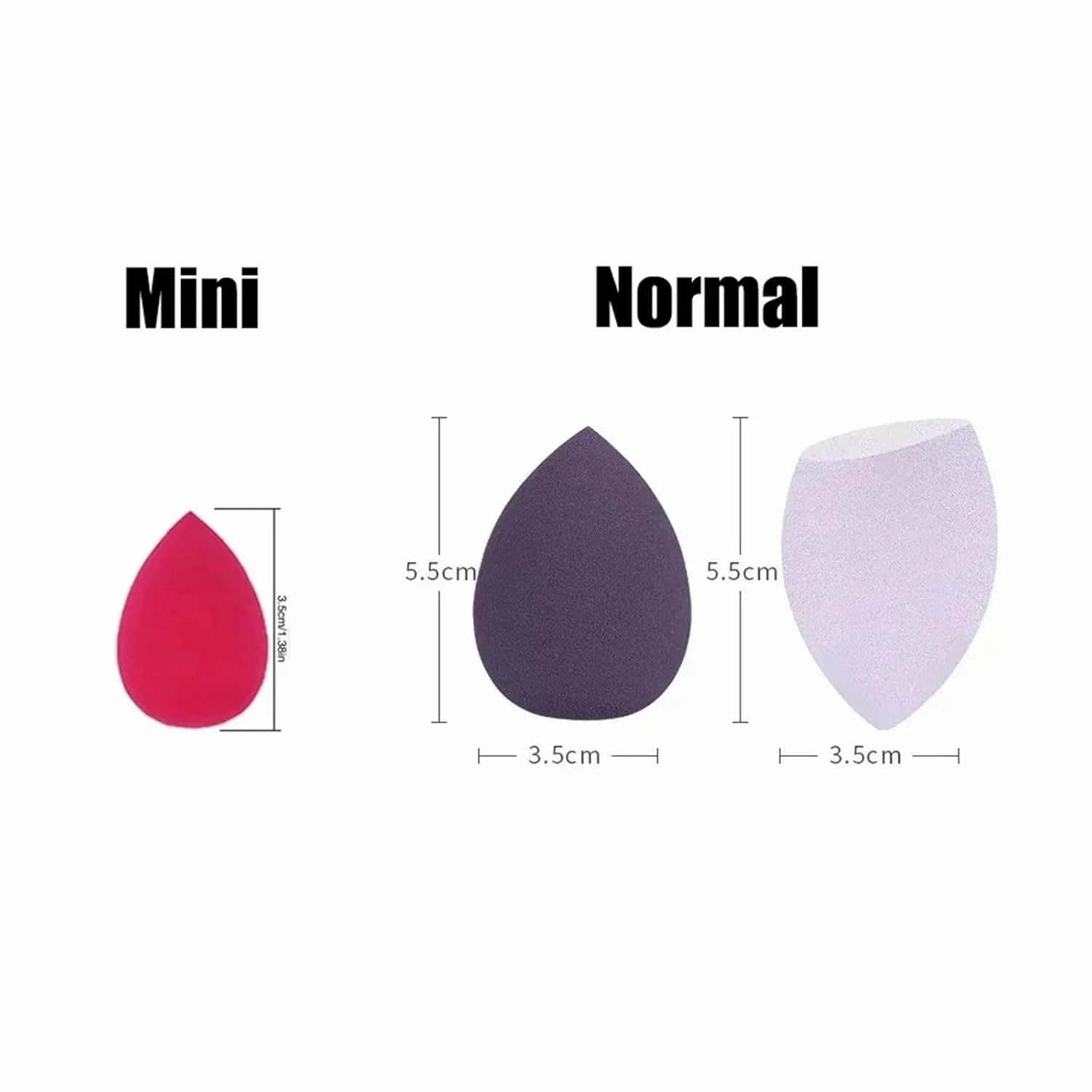SBTRKT 4/6Pcs Make Up Blender Cosmetic Puff Foundation Powder Sponge Beauty Tools Bevel Cut Makeup Sponge Makeup Accessories (Color : Mini-6Pcs Green)