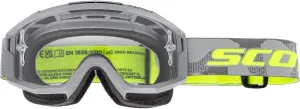 SCOTT 285537-7697113 Split OTG Goggle, Light Grey/Neon Yellow with Clear Works Lens