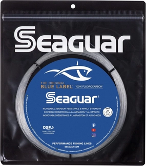 Seaguar Blue Label Big Game Saltwater Fishing Leader Line, 100% Fluorocarbon, 30meter, Clear, Multiple Sizes