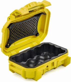 Seahorse 52 Portable Waterproof Dry Box Hard Protective Micro Case - Mil Spec/USA Made / IP67 Waterproof/Lockable - for Earbuds, PLB, IEM, Small Medical Devices, Stash Box (Clear)