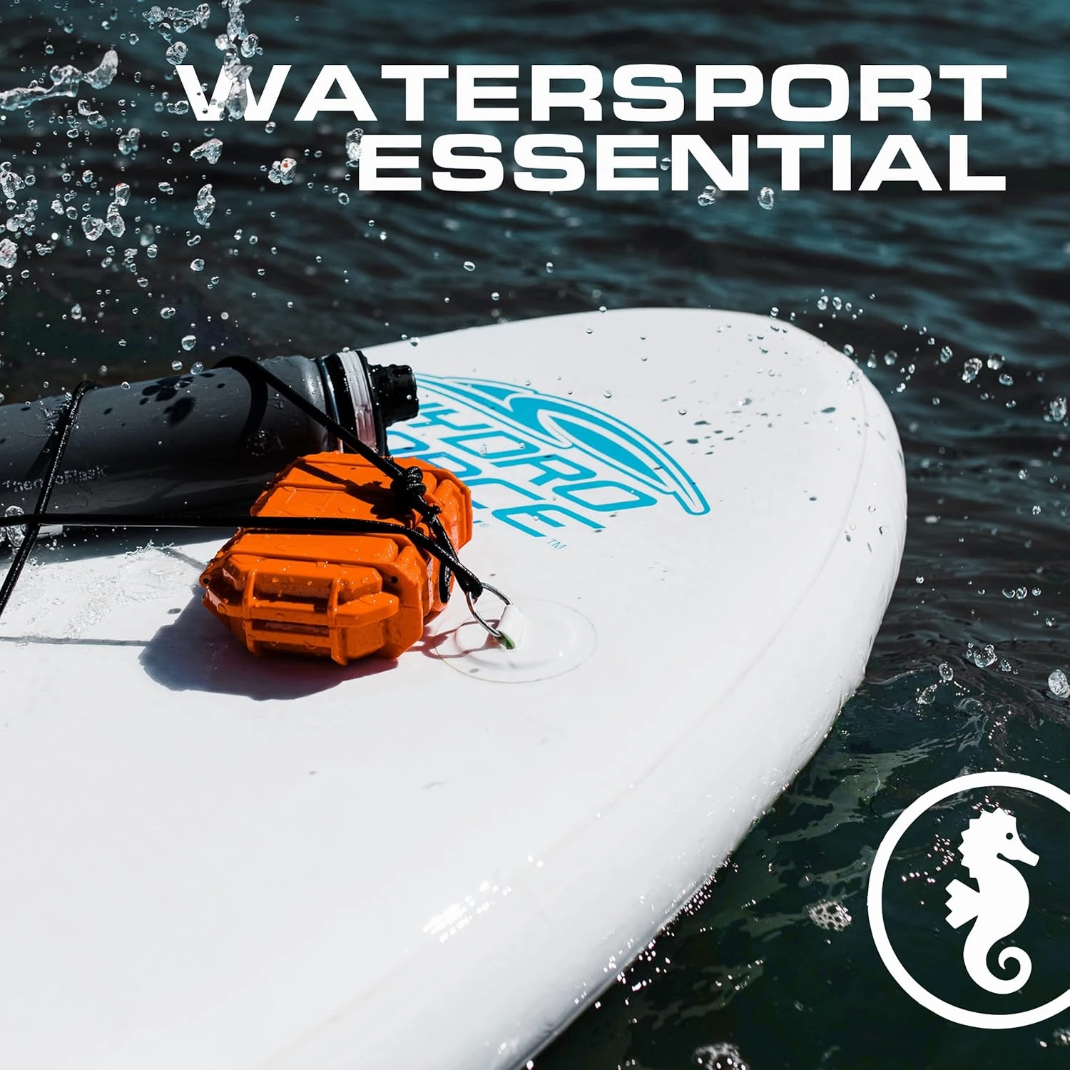 Seahorse 52 Portable Waterproof Dry Box Hard Protective Micro Case - Mil Spec/USA Made / IP67 Waterproof/Lockable - for Earbuds, PLB, IEM, Small Medical Devices, Stash Box (Clear)