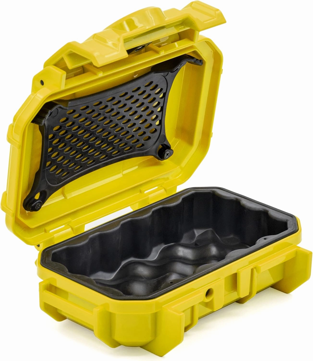 Seahorse 52 Portable Waterproof Dry Box Hard Protective Micro Case - Mil Spec/USA Made / IP67 Waterproof/Lockable - for Earbuds, PLB, IEM, Small Medical Devices, Stash Box (Clear)