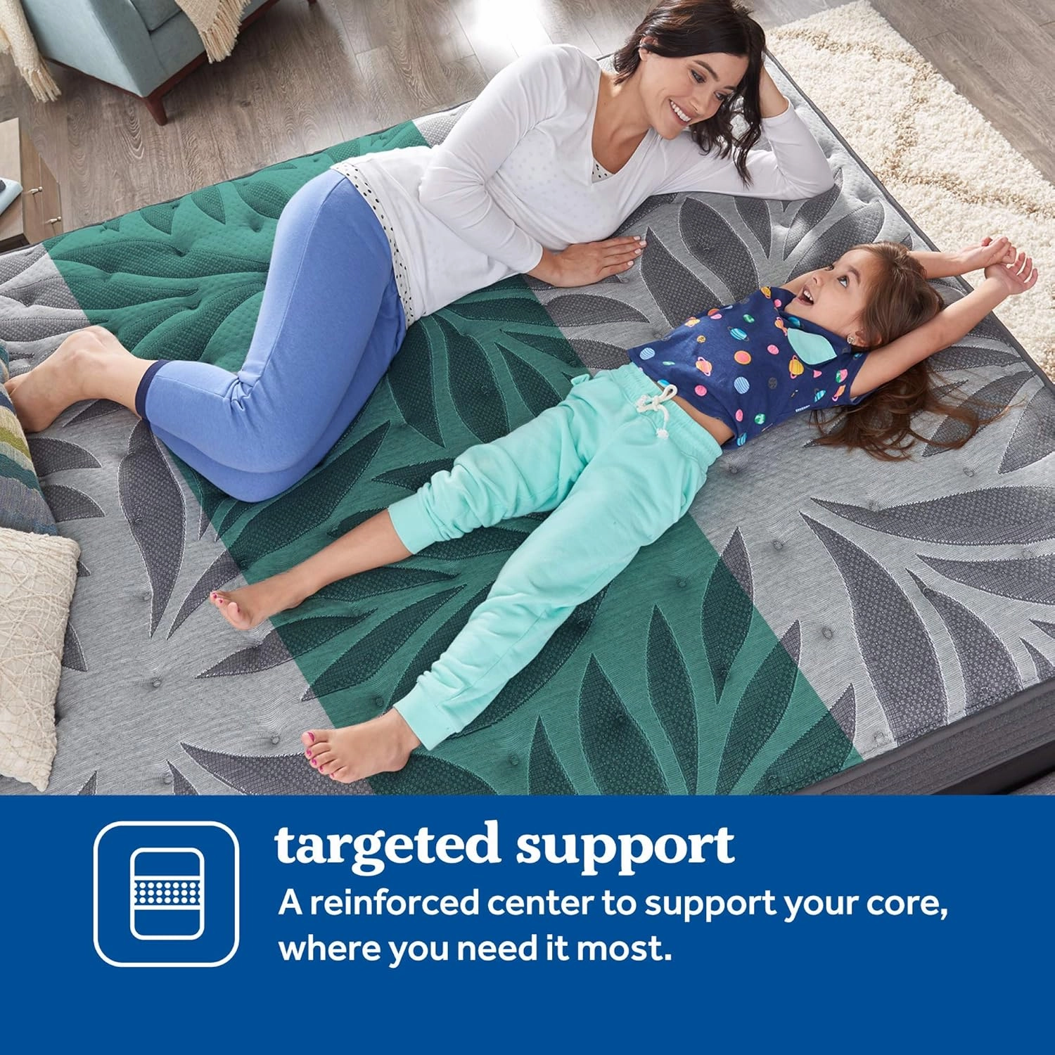 Sealy Posturepedic Plus, Tight Top 13 Medium Mattress with Surface-Guard and 9-Inch Foundation, Split Queen, Grey