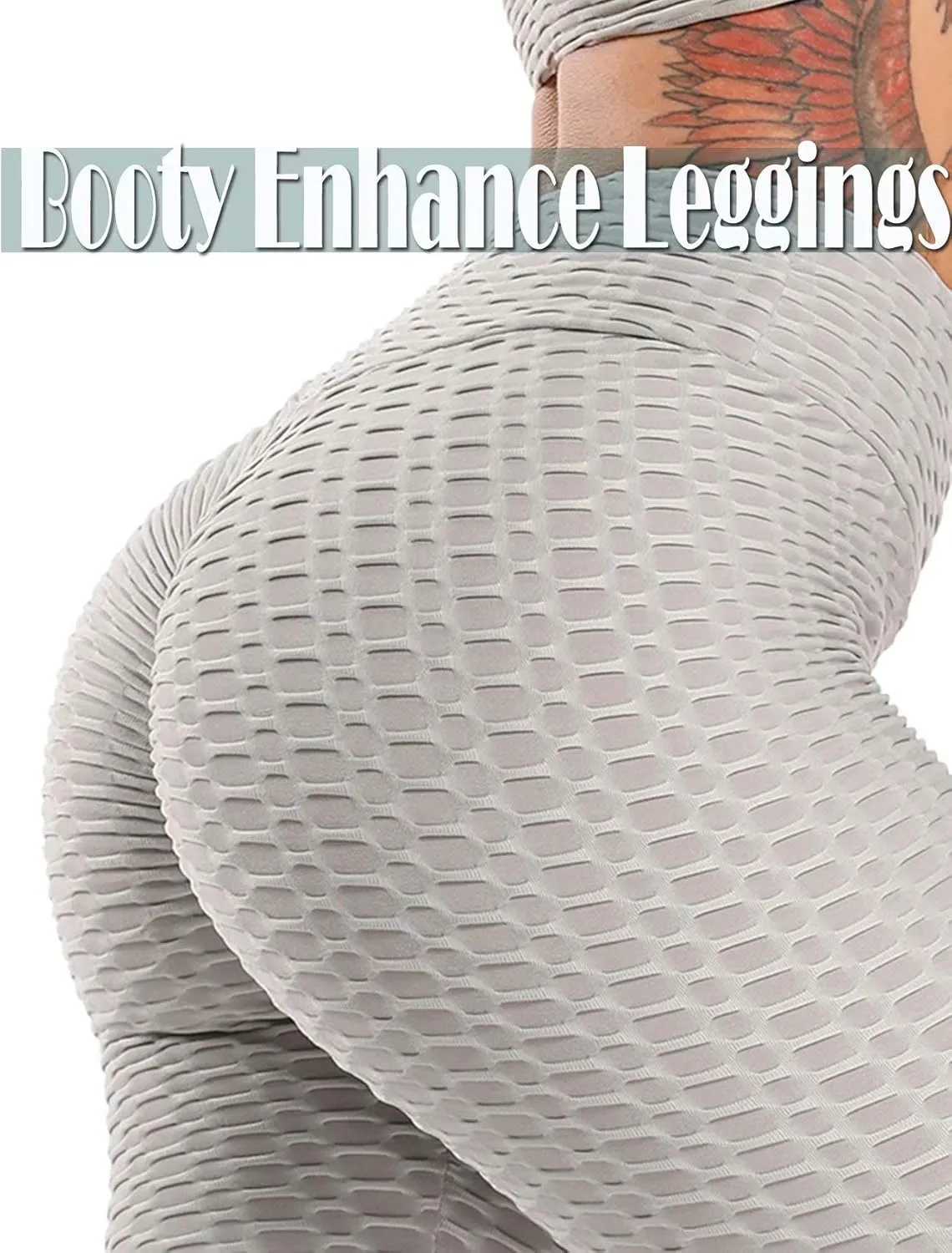 SEASUM Women's High Waist Yoga Pants Tummy Control Slimming Booty Leggings Workout Running Butt Lift Tights