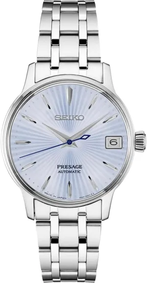 Seiko Automatic Watch for Men - Presage Collection - with Date Calendar - 50M Water Resistant