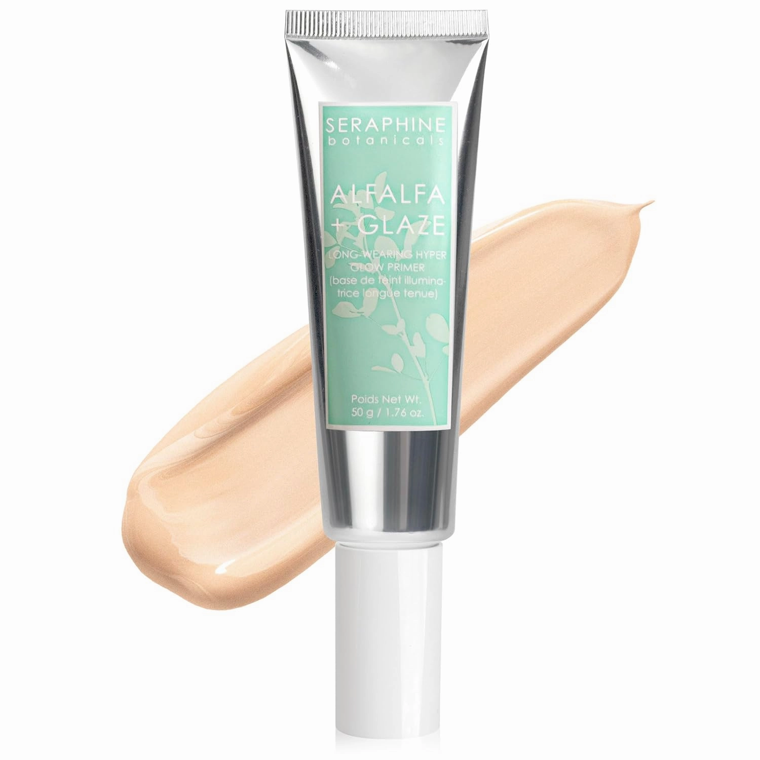 Seraphine Botanicals Alfalfa   Glaze Long-Wearing Hyper Glow Primer (Gossamer, Full Size)