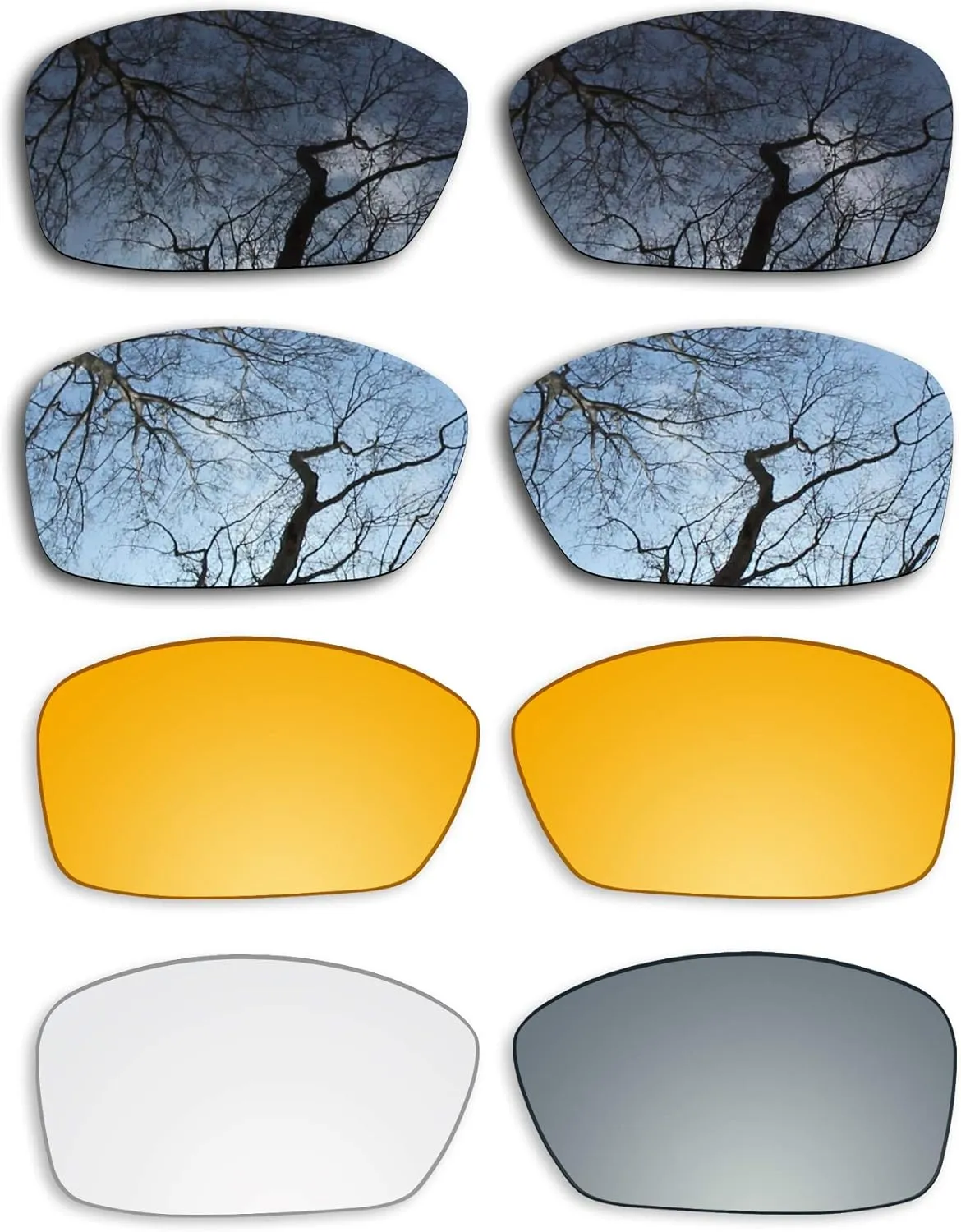 Set of 4 Replacement Lenses for Oakley Hijinx Pack-BSHP6