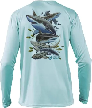 Shark Scuba Diving Shirt: UV UPF  50 Long Sleeve: Misunderstood Beauty