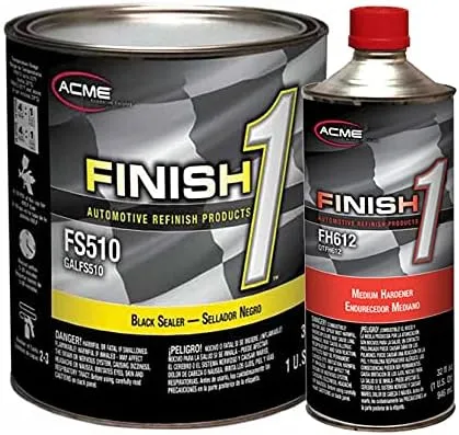Sherwin-Williams Finish 1 4.1 VOC Black Enamel Sealer Undercoat Medium Gallon Kit