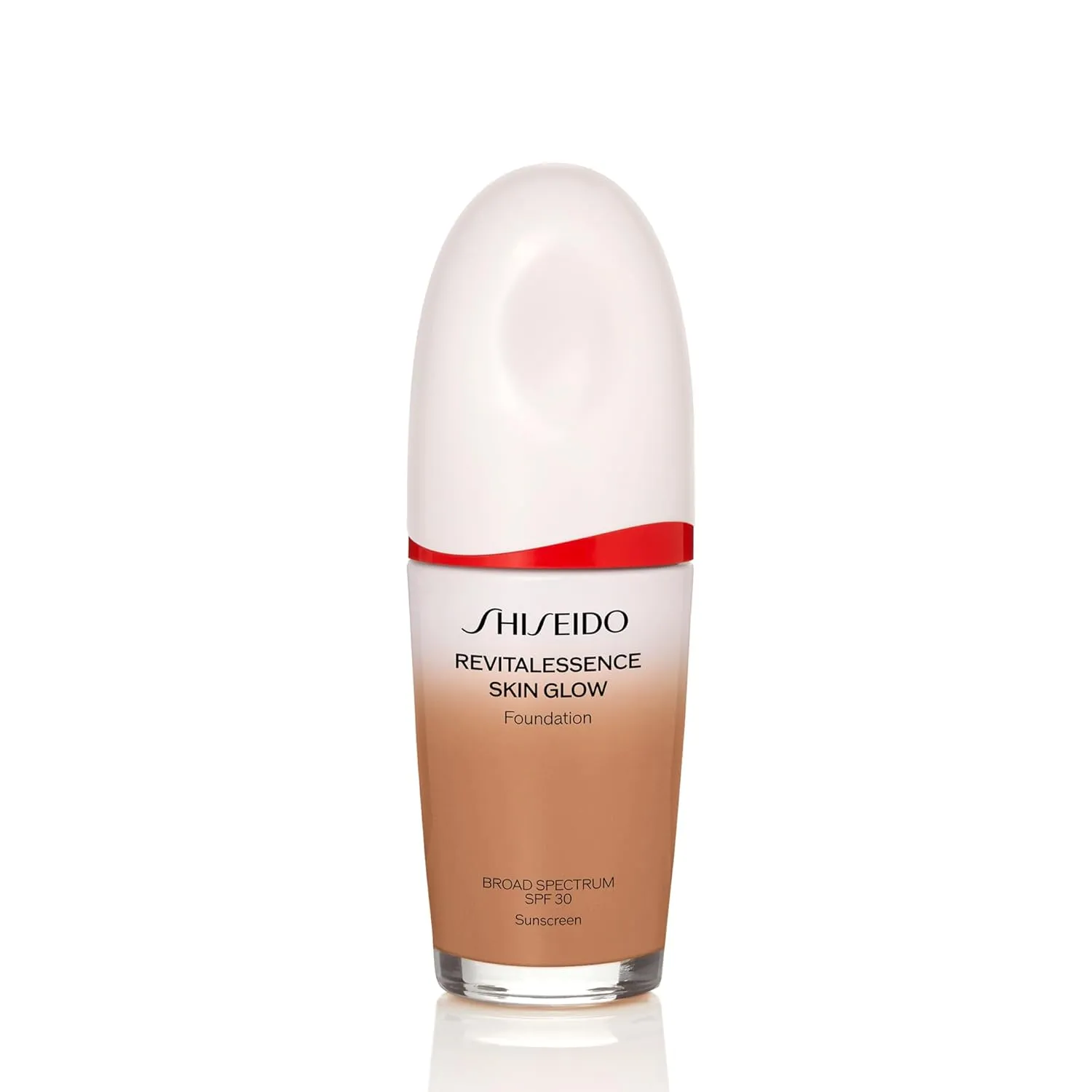 Shiseido RevitalEssence Skin Glow Foundation SPF 30 - Buildable, Medium Coverage - 24-HR Hydration & 12-HR Wear - Transfer, Crease & Fade Resistant - Non-Comedogenic - All Skin Types