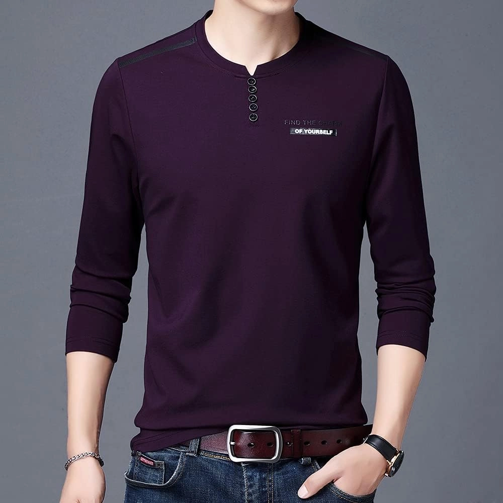 SHUIANGRAN Men's Casual Hoodie Shirts Slim Fit Long Short Sleeve Lightweight T-Shirt Tops