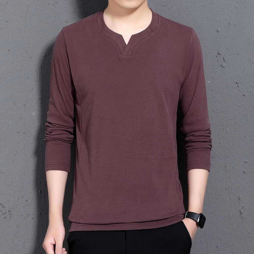 SHUIANGRAN Men's Casual Hoodie Shirts Slim Fit Long Short Sleeve Lightweight T-Shirt Tops