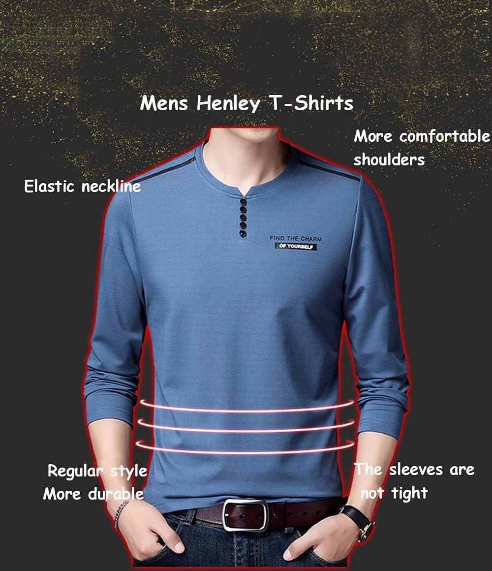 SHUIANGRAN Men's Casual Hoodie Shirts Slim Fit Long Short Sleeve Lightweight T-Shirt Tops