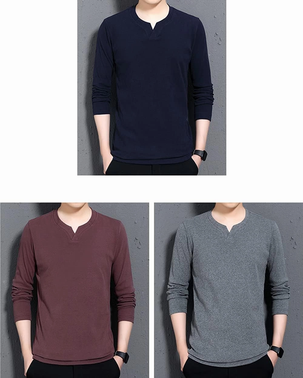 SHUIANGRAN Men's Casual Hoodie Shirts Slim Fit Long Short Sleeve Lightweight T-Shirt Tops
