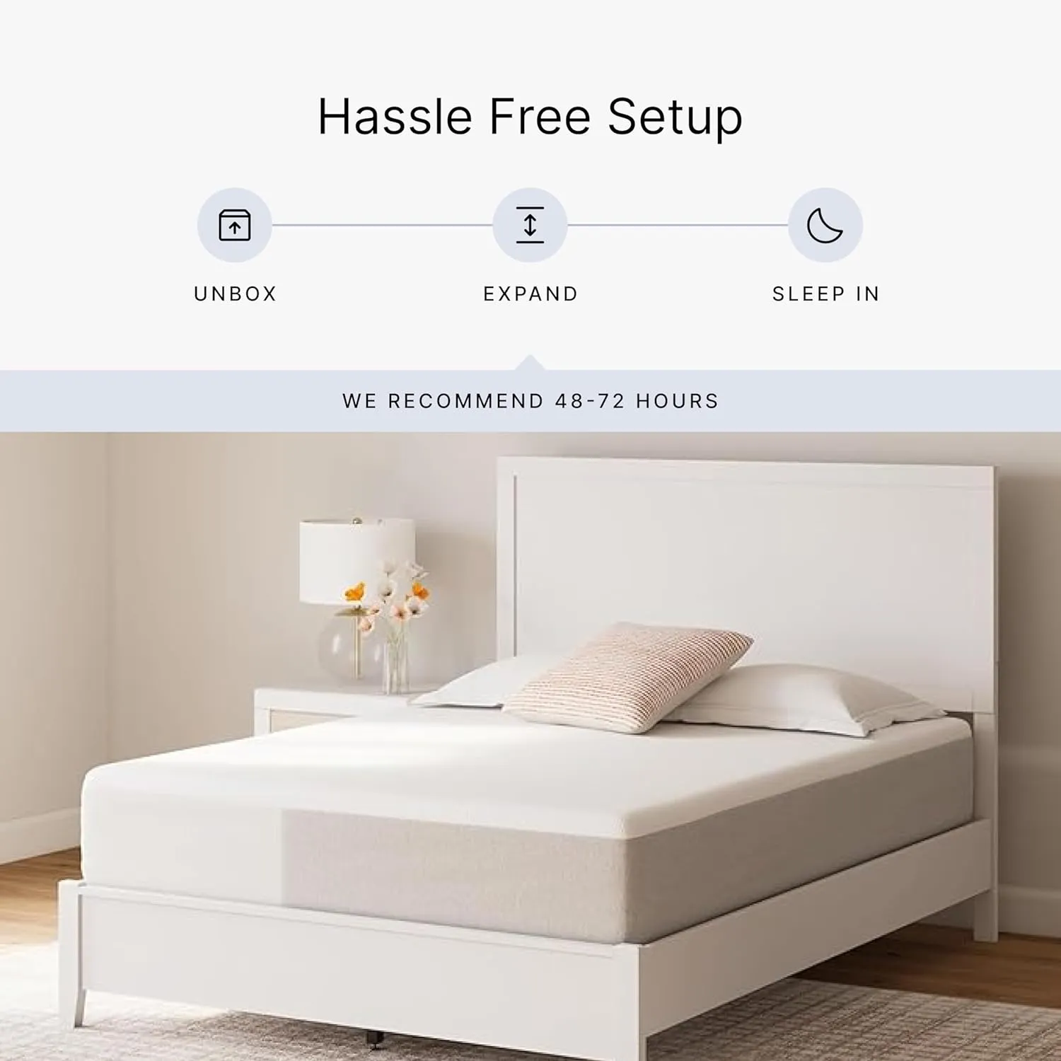 Signature Design by Ashley Queen Size Cool Max 12 Inch Medium Plush Cooling Gel Infused Memory Foam Mattress for Pressure Relief