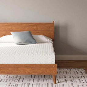 Signature Design by Ashley Queen Size Chime 10 Inch Medium Firm Memory Foam Mattress with Green Tea & Charcoal Gel for Pressure Relief