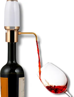 Sip & Shimmer Electric Wine Aerator, Modern Wine Aerator, Electric Wine Dispenser, Gold Wine Pourer, Wine Pump, Automatic Wine Pourer, Re-chargeable, Wine Gifts, Mothers Day Gift, Gift for Mom Wife