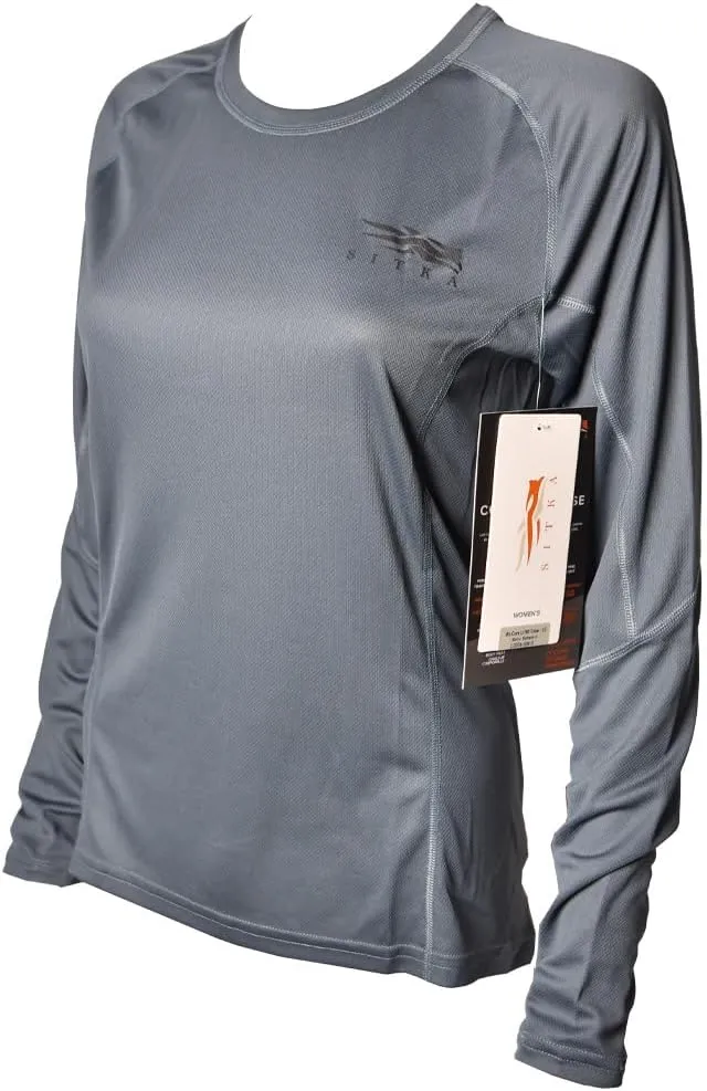 SITKA Gear Women's Hunting Core Lightweight Camo Crew Long Sleeve Shirt