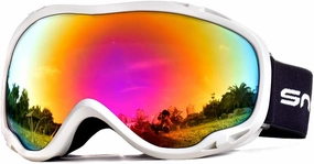Ski Goggles Over Glasses-Ski Snowboard Snowmobile Goggles for Men Women Adult, Anti Fog 100% UV Protection
