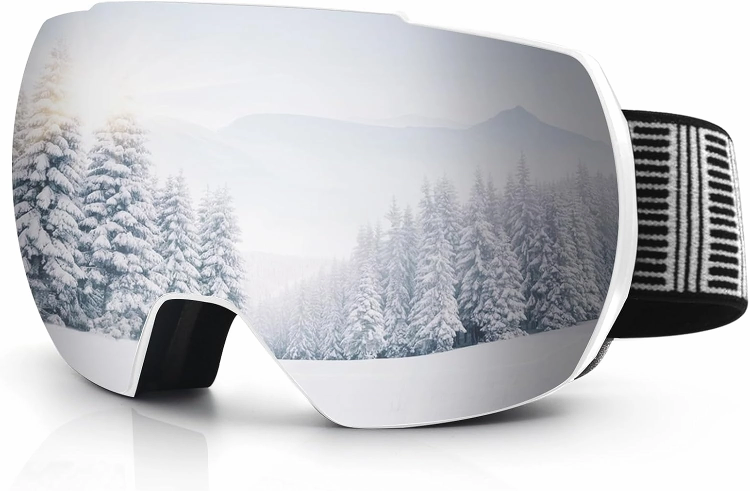 Ski Snow Goggles,OTG UV400 Protection,Anti Fog Skiing,Skating,Snowboarding,Snowboard Goggles For Men Women Youth