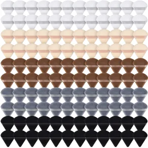 Skylety 120 Pieces Powder Puff Soft Triangle Makeup Puff Sponge Beauty Puff for Loose Powder Cosmetic Foundation Blender Dry Contouring Tools Women Thanksgiving Christmas Gift, 5 Colors (Dark Color)