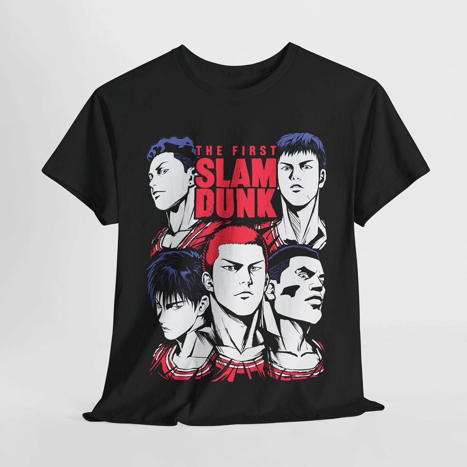 Slam Anime Dunk Hanamichi Sakuragi and Kaede Rukawa Cotton Short Sleeve T-Shirt Special Premium Exclusive Manga M-2