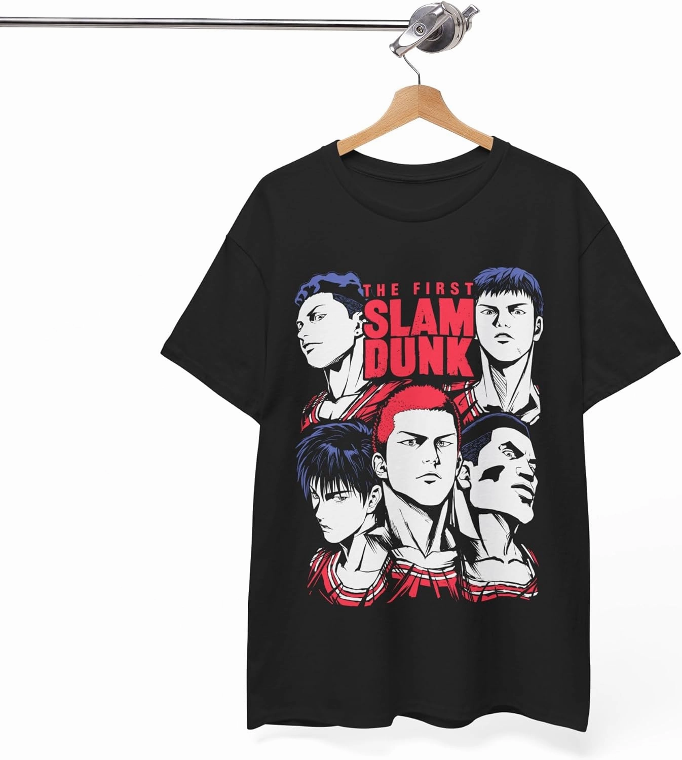 Slam Anime Dunk Hanamichi Sakuragi and Kaede Rukawa Cotton Short Sleeve T-Shirt Special Premium Exclusive Manga M-2