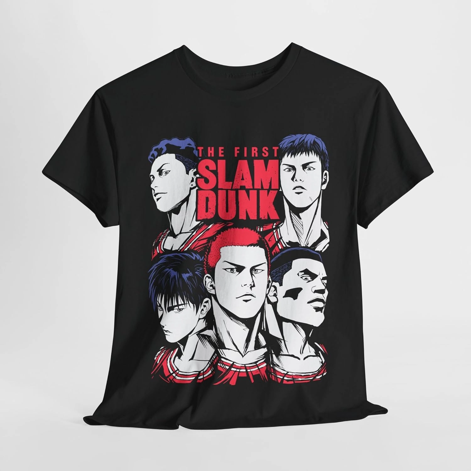 Slam Anime Dunk Hanamichi Sakuragi and Kaede Rukawa Cotton Short Sleeve T-Shirt Special Premium Exclusive Manga M-2