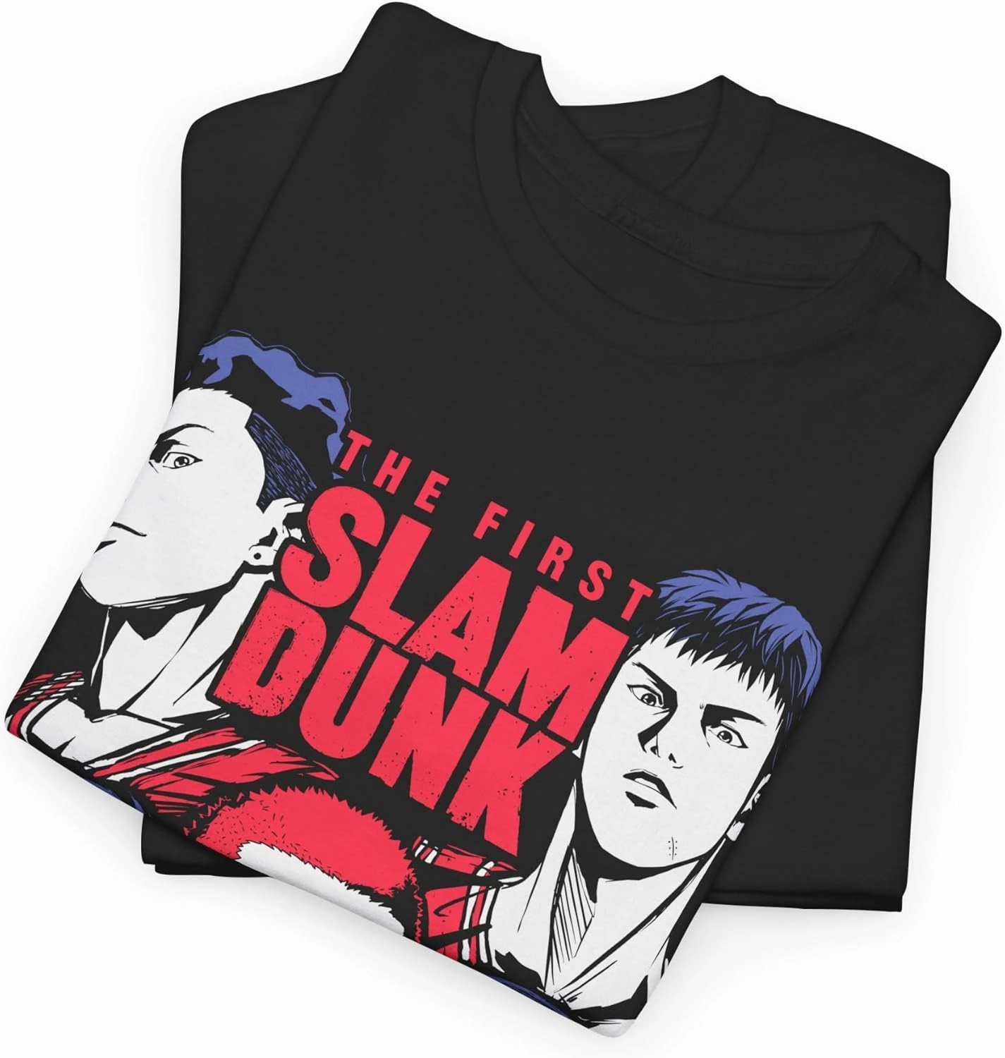 Slam Anime Dunk Hanamichi Sakuragi and Kaede Rukawa Cotton Short Sleeve T-Shirt Special Premium Exclusive Manga M-2