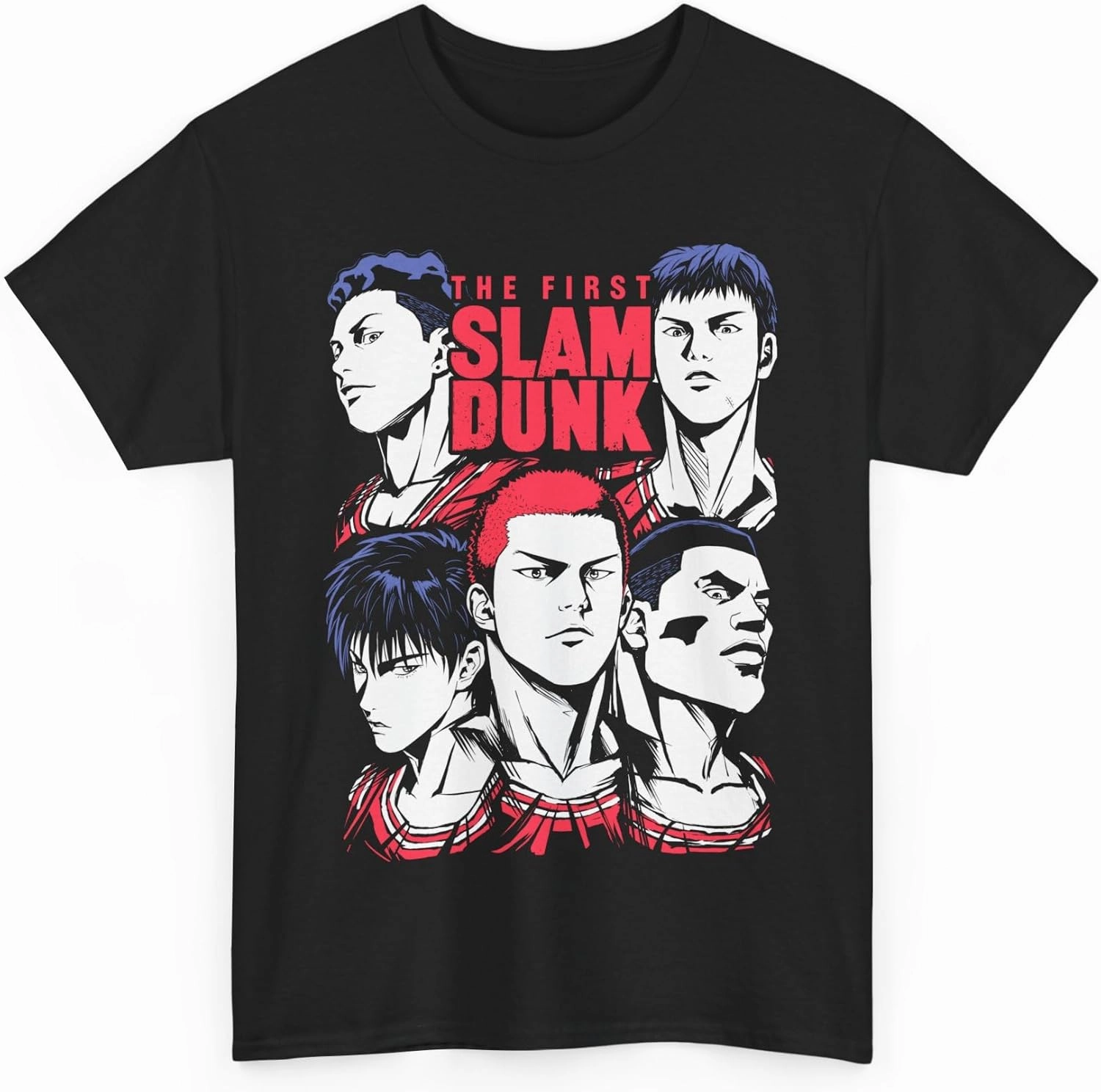Slam Anime Dunk Hanamichi Sakuragi and Kaede Rukawa Cotton Short Sleeve T-Shirt Special Premium Exclusive Manga M-2