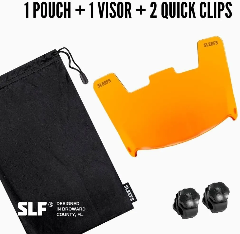SLEEFS Clear Football Helmet Eye-Shield Visor