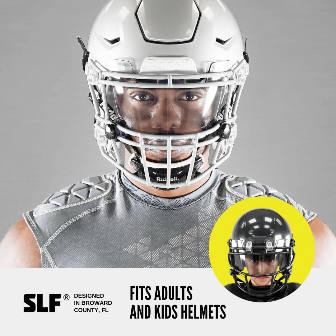 SLEEFS Clear Football Helmet Eye-Shield Visor
