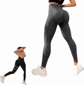 Slimove 3D Leggings Women's High Waisted Stretch Fitness Running Yoga Pants Ventilated and Comfortable