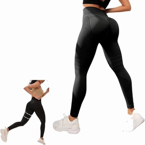 Slimove 3D Leggings Women's High Waisted Stretch Fitness Running Yoga Pants Ventilated and Comfortable