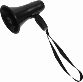 Small Megaphone Hand Crank for Emergency Portable Bullhorn 240s Recording for