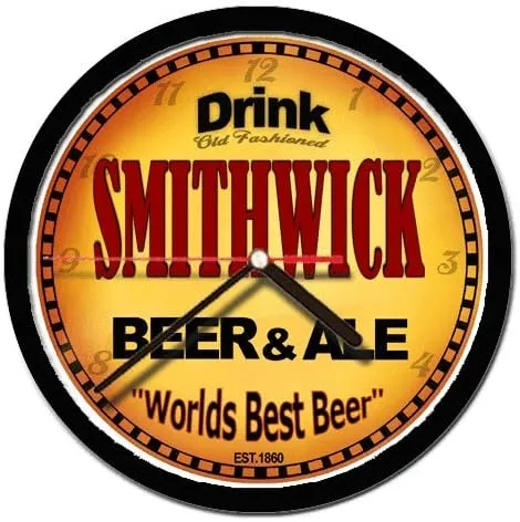 SMITHWICK beer and ale cerveza wall clock