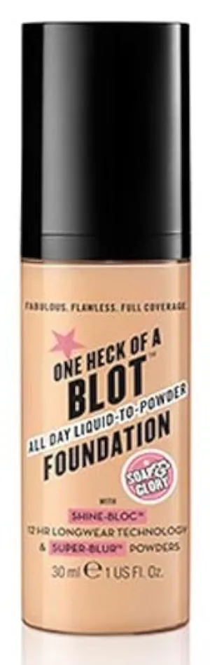 Soap And Glory One Heck Of A Blot All Day Liquid-To-Powder Foundation For Oily Skin - Cool Sand 30ml