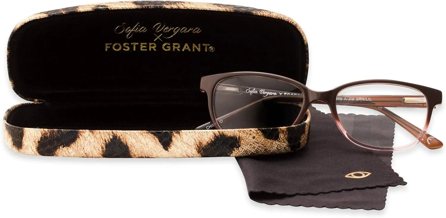 Sofia Vergara x Foster Grant Women's Alicia Reading Glasses Rectangular