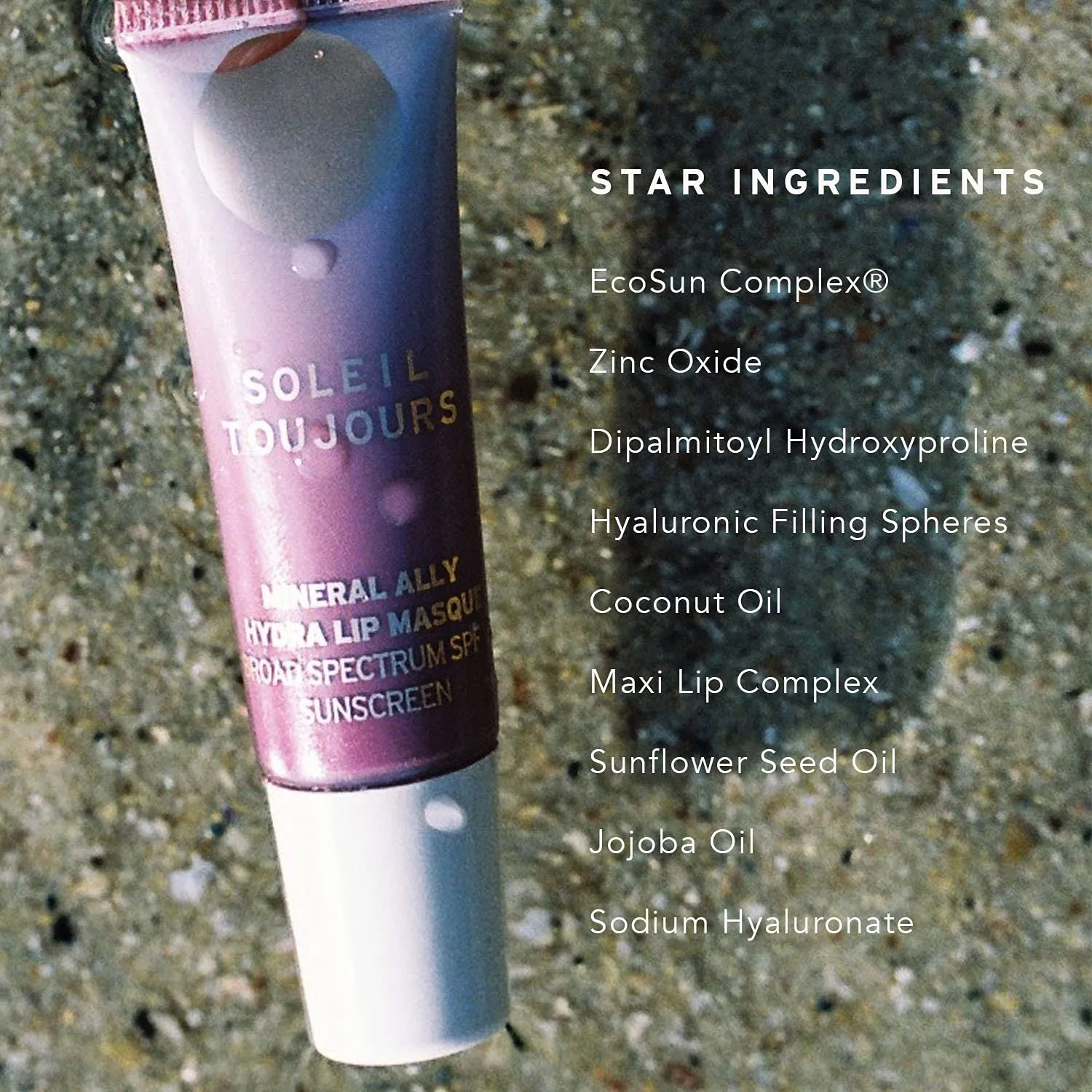 Soleil Toujours Mineral Ally Hydra Lip Masque Fontelina | Tinted Lip Balm | Everyday Protection | Antioxidant-Rich | Hydrating | SPF 15 (10 ml / 0.34 fl oz)