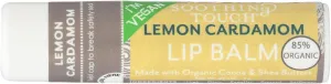 Soothing Touch Lemon Cardamom Vegan Lip Balm, .25 oz (85% Organic) (Case of 12)