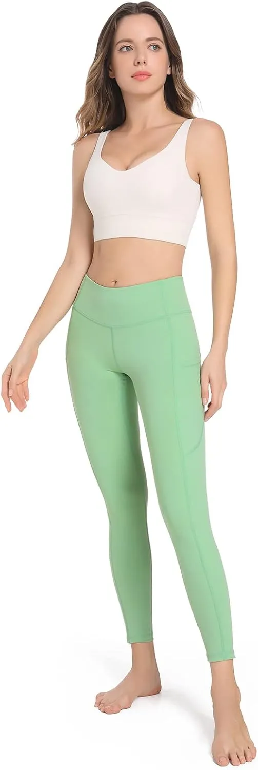 SP3LOPS Yoga Pants with Pockets for Women High Waisted Tummy Control Women's Buttery Soft Yoga Workout Leggings Running Pants