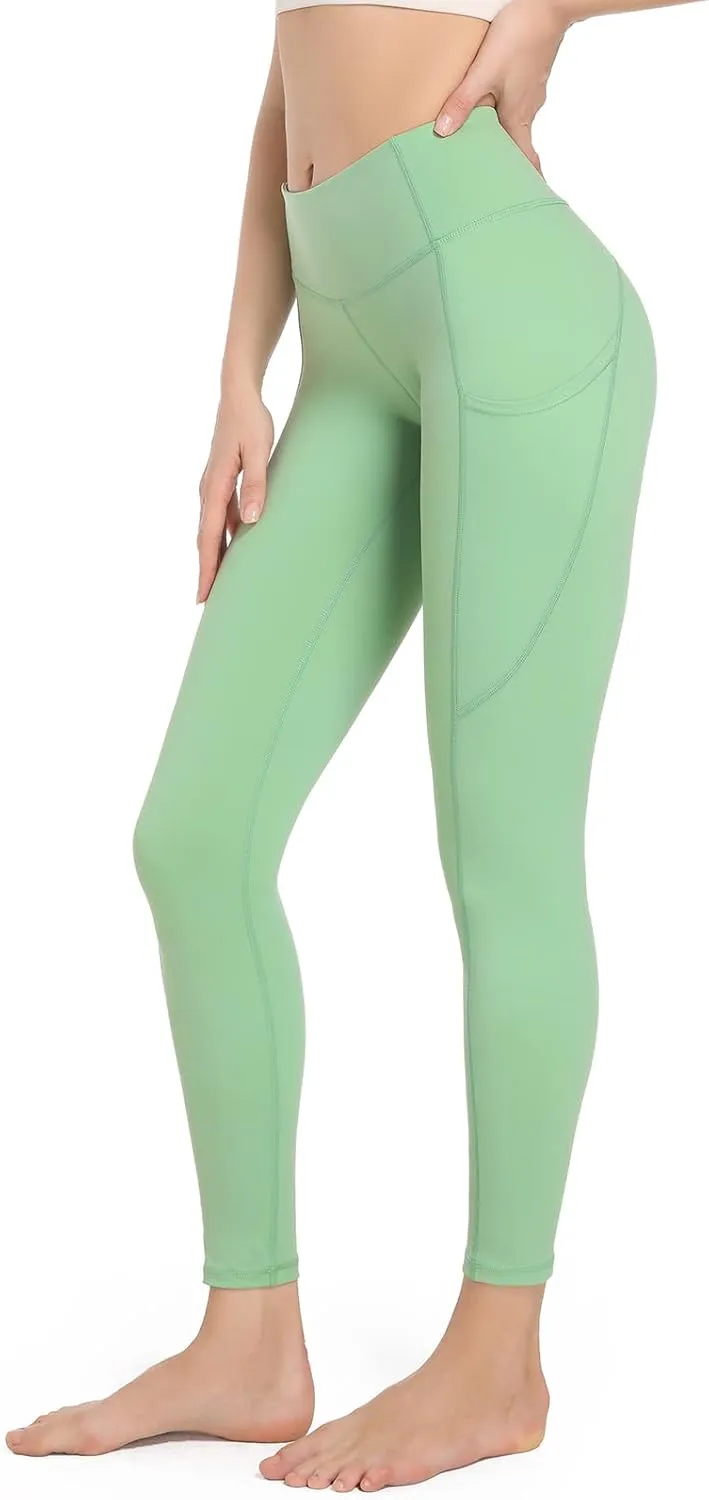 SP3LOPS Yoga Pants with Pockets for Women High Waisted Tummy Control Women's Buttery Soft Yoga Workout Leggings Running Pants