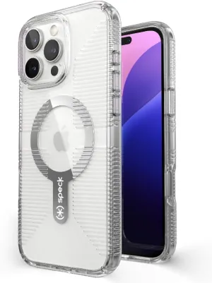 Speck Clear iPhone 16 Pro Max Case - Slim Phone Case iPhone 16 Pro Max - iPhone 16 Pro Max Phone Case - MagSafe - GemShell - Crystal Clear