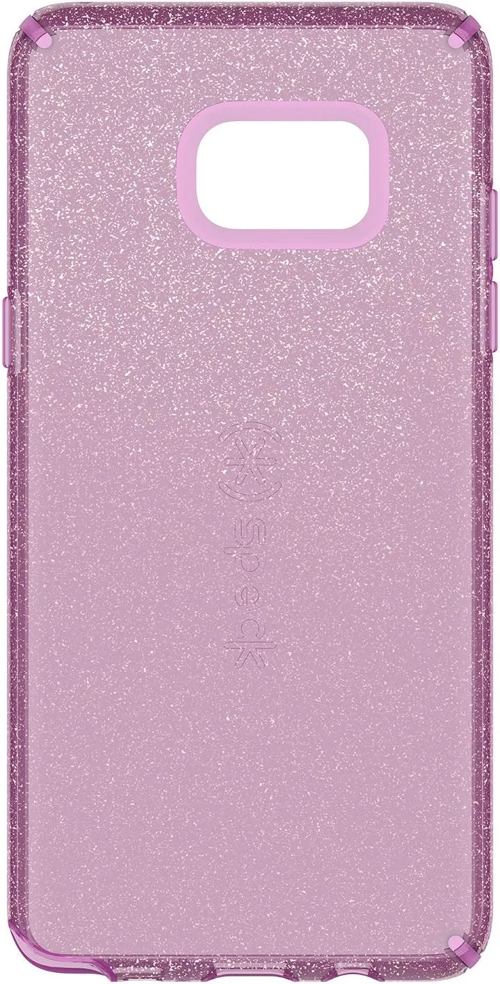 Speck Products CandyShell Clear Cell Phone Case for Samsung Galaxy Note7 - Gold Glitter/Beaming Orchard Purple Clear