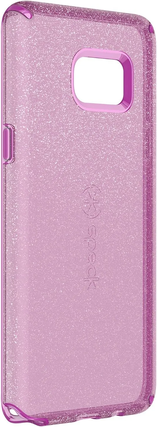 Speck Products CandyShell Clear Cell Phone Case for Samsung Galaxy Note7 - Gold Glitter/Beaming Orchard Purple Clear